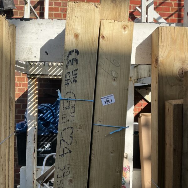 Three bundles of 6’6” timber for construction and DIY projects.