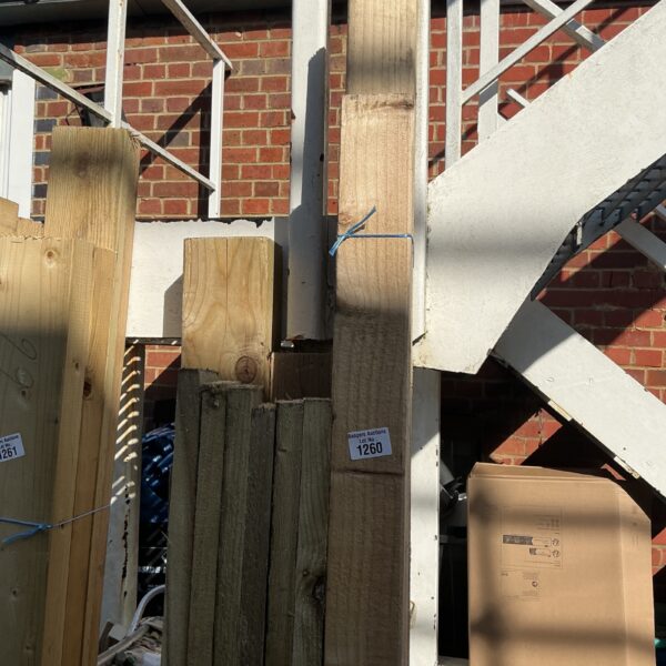 Three bundles of 6ft 6in timber for garden and DIY projects.