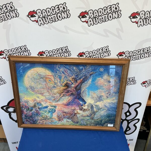 Framed Titiana and Oberon puzzle, Shakespearean fantasy art.