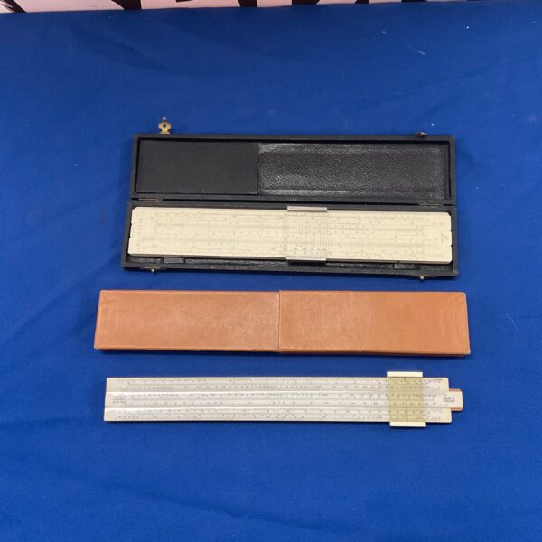 Vintage BRL and Unique slide rules for mathematical calculations.