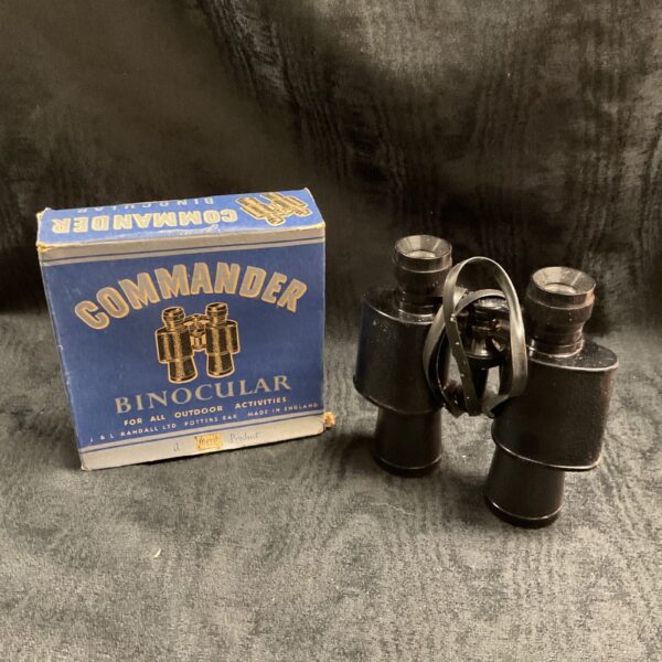 Vintage Merit Commander toy binoculars in original box.