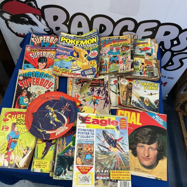 Vintage lot of Superman comics from the Silver Age.