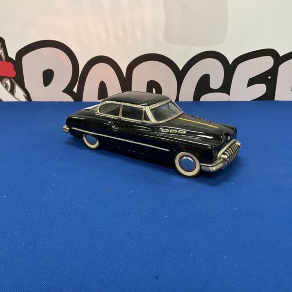 Vintage American tin plate friction car, classic toy