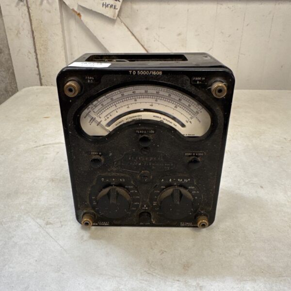Vintage Universal Avometer Model 8 electrical test meter.