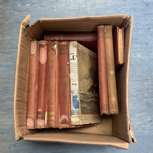 Lot of vintage war budget books from the early 20th century.
