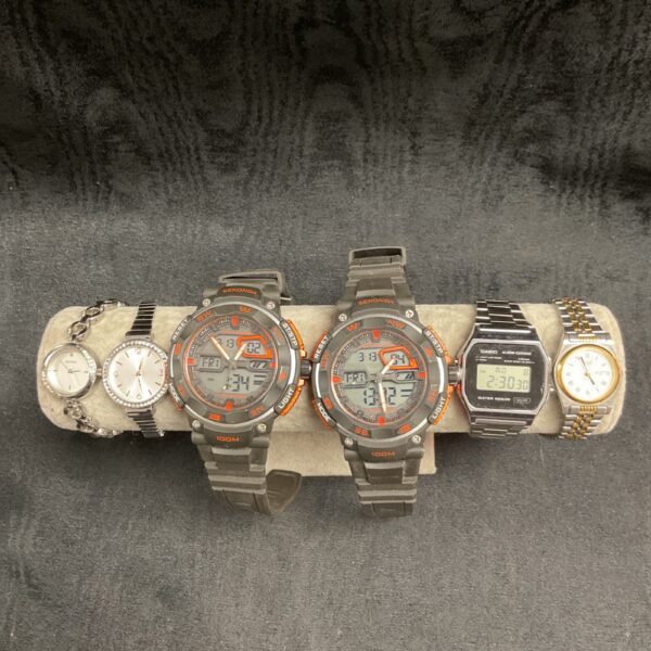 Group of vintage wristwatches including Sekonda and Casio.