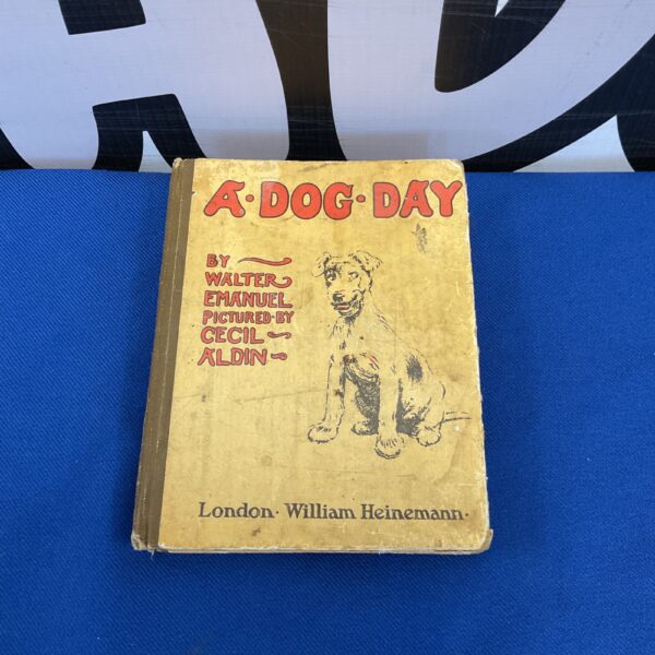 1914 first edition cover of Walter Emanuel’s Dog Day illustrated by Cecil Aldin.