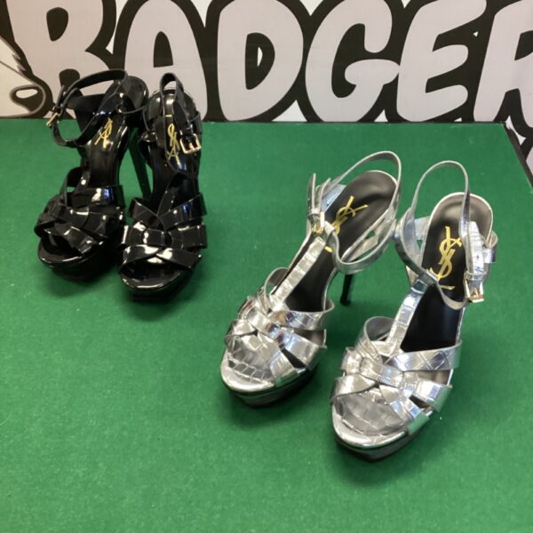 YSL style platform heels in sizes 35 & 36, designer fashion footwear.