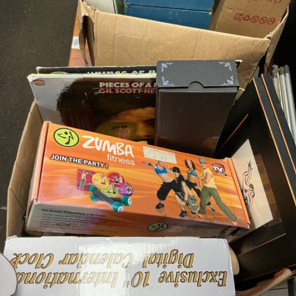 Zumba Fitness Party game for Nintendo Wii console in a mixed lot.