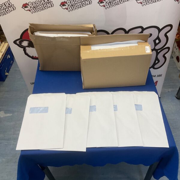 Two boxes of A4 envelopes for office and home use.