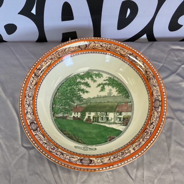Antique Adams Lorna Doone plate, 26cm diameter, Victorian collectible.