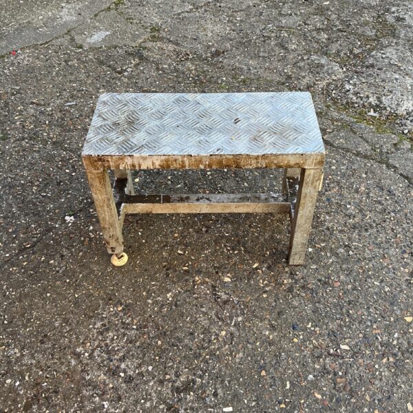 Vintage aluminium decorators step for work and DIY projects.