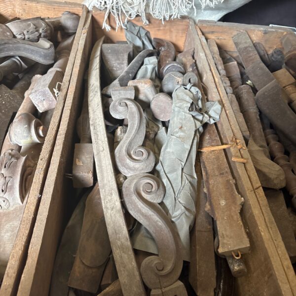 Antique chair parts from the Wycombe Chair Museum collection.