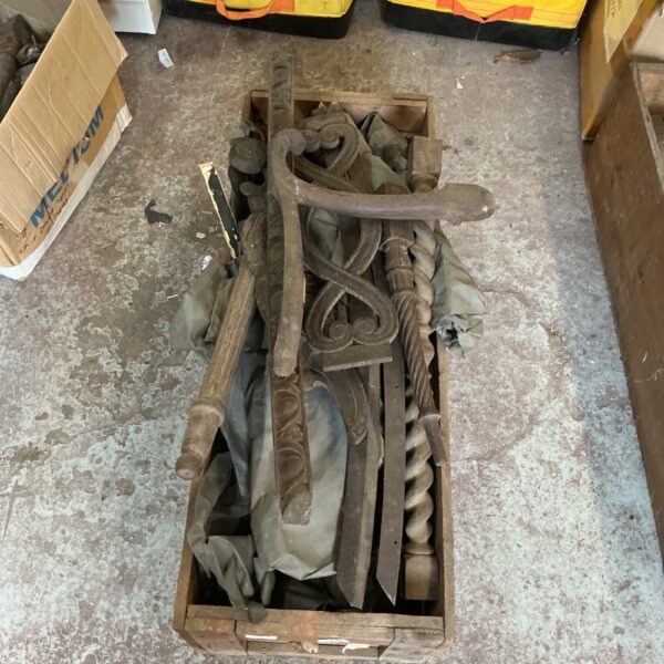 Antique furniture parts from Wycombe Museum, Victorian metal hardware.