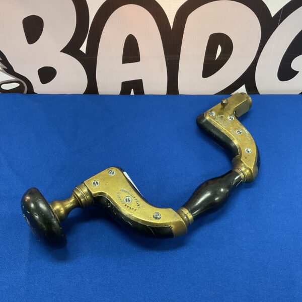 Antique Thomas Turner & Co brace and bit, vintage woodworking tool.