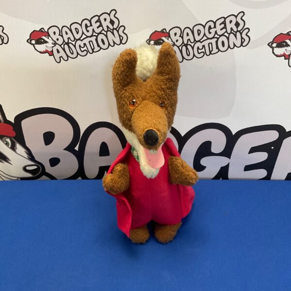 Vintage Basil Brush soft toy, orange fox character.