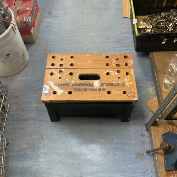 Vintage Black and Decker Workmate WM450 portable workbench.