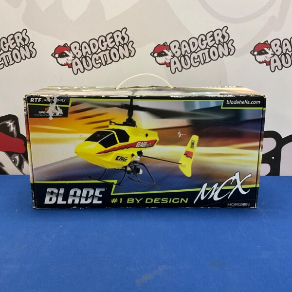 Used Blade MCX RC helicopter for indoor flight.
