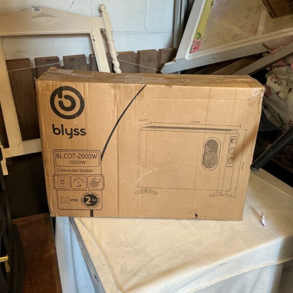 Original Bless 2000w panel heater in its unopened box.