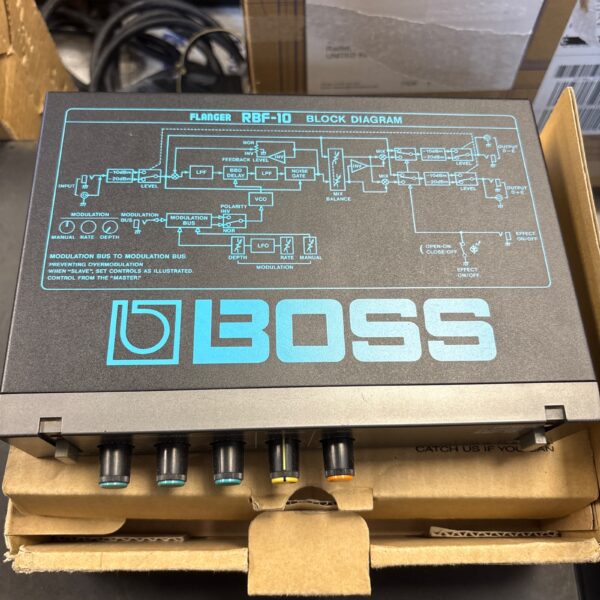 Vintage Boss RBF-10 flanger block diagram schematic.