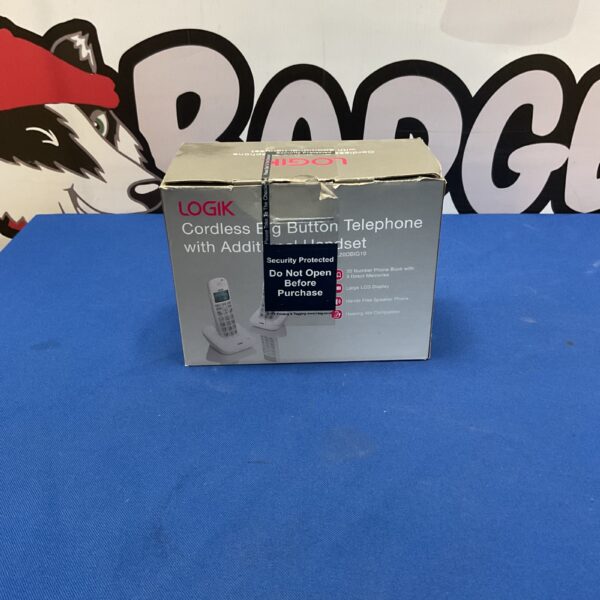 BT Cordless Big Button Telephone model 20DB10 with two handsets.