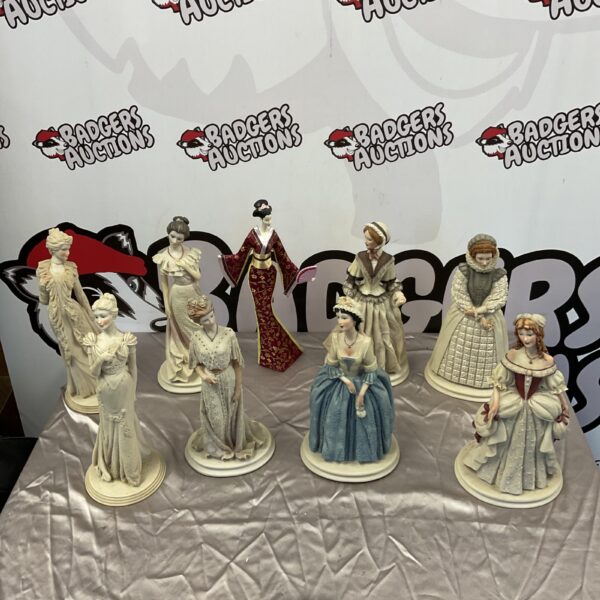 Group of vintage Capodimonte figures signed A Balcari.