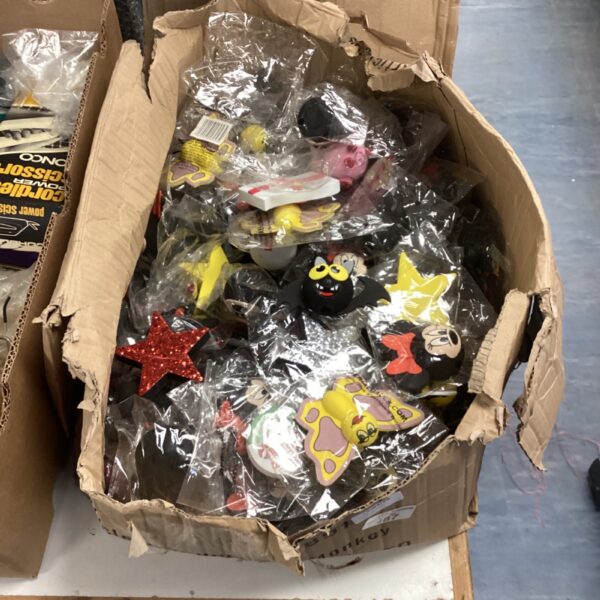 Colourful lot of vintage and novelty car antenna toppers.