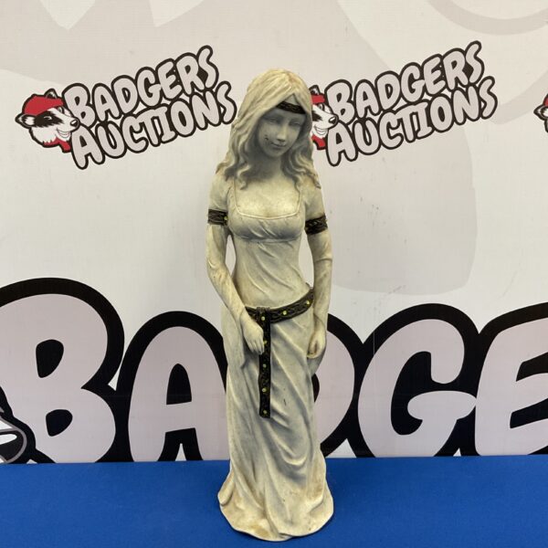 Detailed resin sculpture of a Celtic maiden, a beautiful collectible.