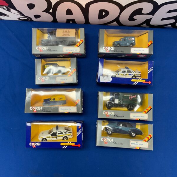 Corgi Classics diecast model lot, collectible vintage vehicles.