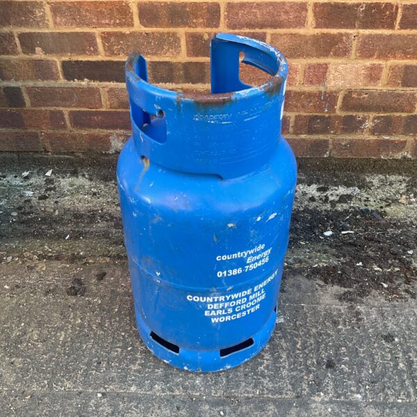 Used CountryWide Energy gas tank for camping and outdoor use.