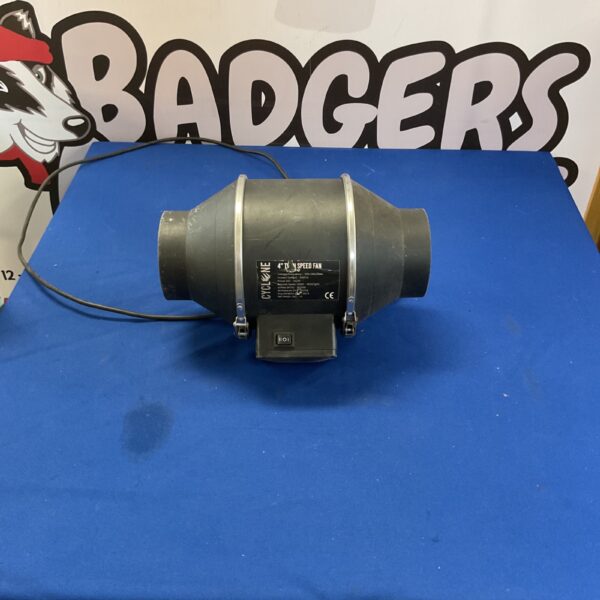 Used Cyclone 4-Speed inline fan for ventilation systems.
