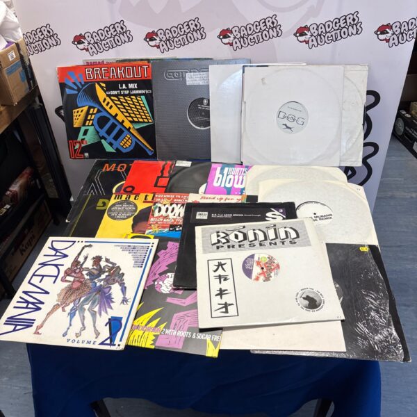 Lot of vintage dance 12” singles, vinyl records for collectors.