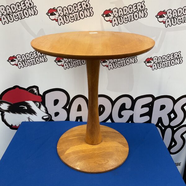 Danish mid-century side table with a toadstool design.