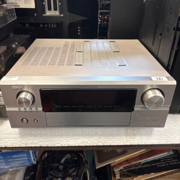 Front view of a Denon AVR-2807 AV surround receiver.