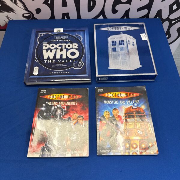 Vintage Doctor Who books lot for collectors and science fiction fans.