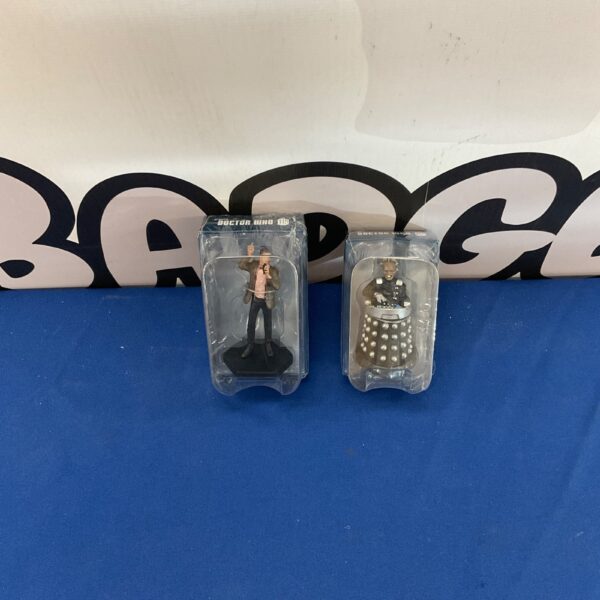 Doctor Who figures of the Eleventh Doctor and Davros for collectors.