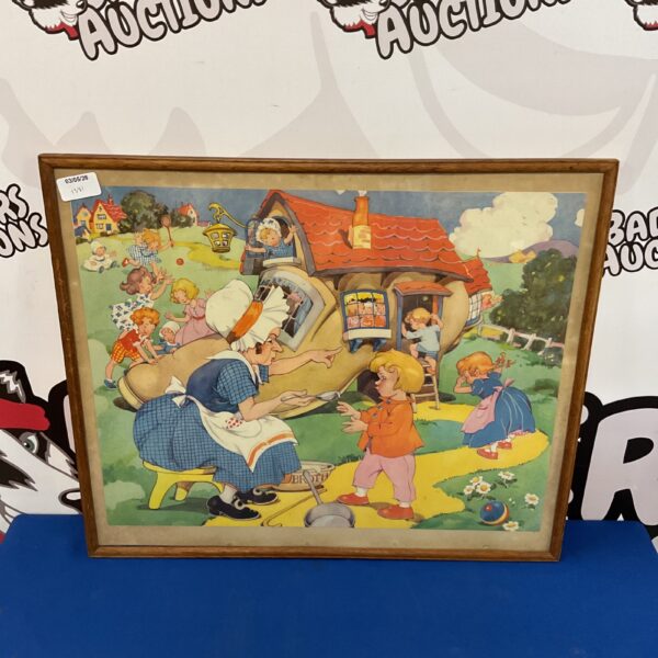 Vintage Dorothy Wheeler print of the woman who lived in a shoe.