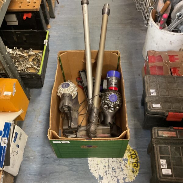 Dyson cordless vacuum cleaner parts and accessories bundle.