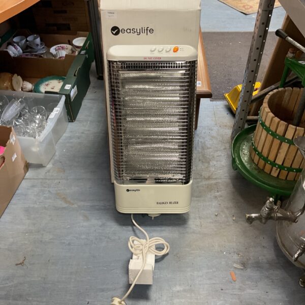 White Easylife halogen heater in used condition.