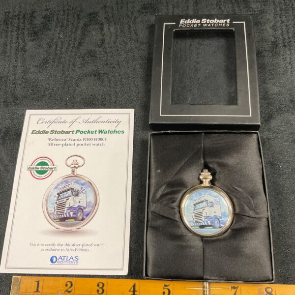 Eddie Stobart pocket watch with certificate of authenticity