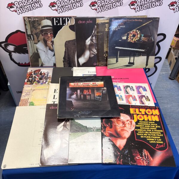Elton John LP collection vinyl records 1970s music
