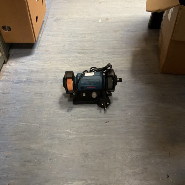 Ferrex 120w mini bench grinder for sharpening and small tasks.