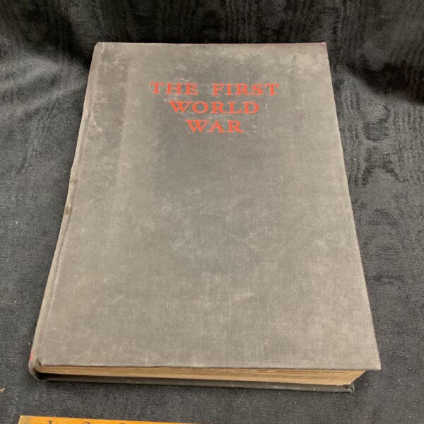 Vintage cover of The First World War photographic history book.