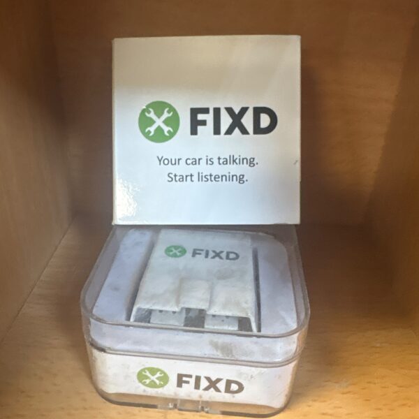 FIXD OBD2 scanner for vehicle health monitoring and diagnostics.