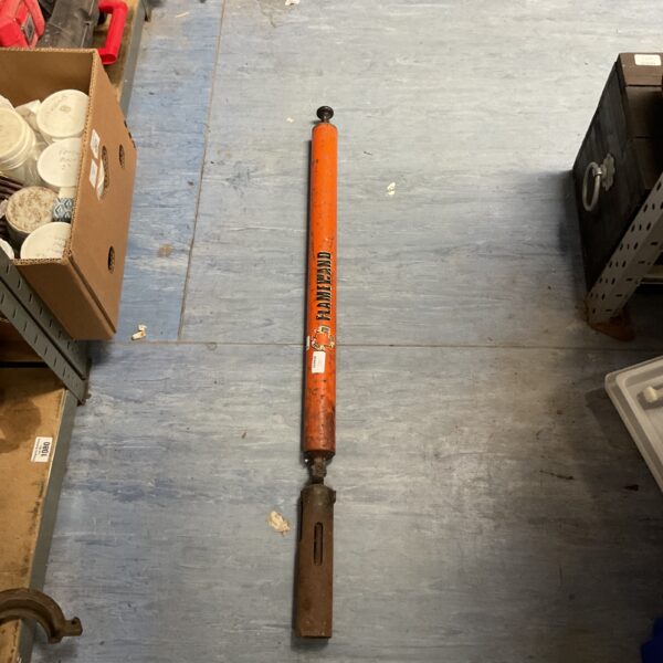 Vintage flame wand blow torch for plumbing and garden use.