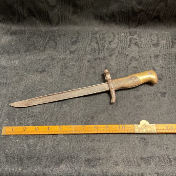 Vintage French Gras bayonet knife, modified for fighting.