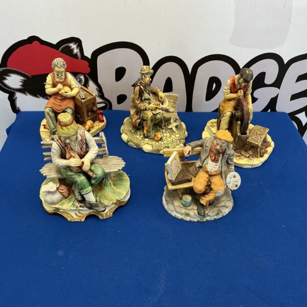 Vintage porcelain Friendly Figures collection, charming character figurines.