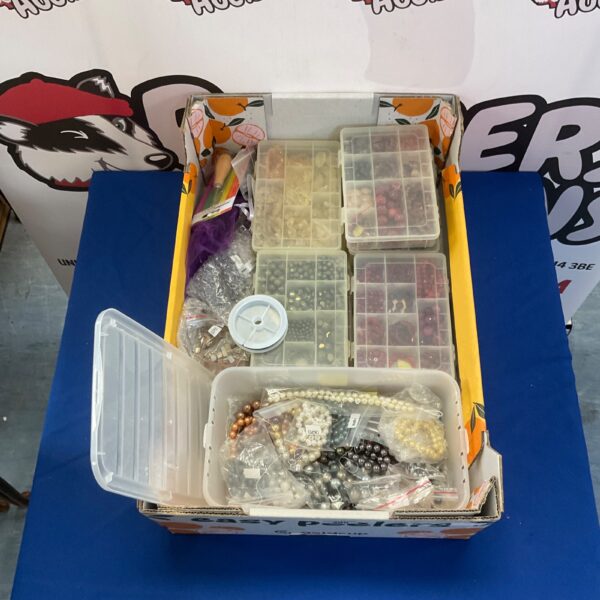 Diverse gemstone and bead lot for jewellery making projects.