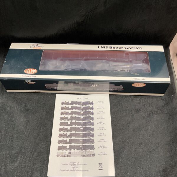 Heljan LMS Beyer Garratt model railway locomotive in original box.