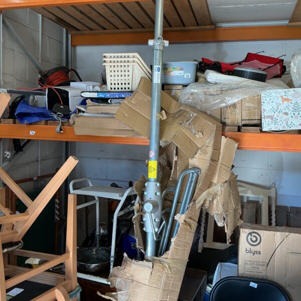 Used Hills Supex clothes airer hoist for outdoor laundry.